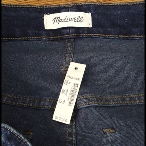 MADEWELL Curvy High-Rise Skinny Jeans NWT 36 Waist - Picture 7 of 15